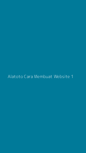 Tampilan Antarmuka Aplikasi Alatoto Cara Membuat Website - 1