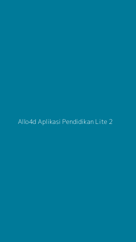 Tampilan Antarmuka Aplikasi Allo4d Aplikasi Pendidikan Lite - 2