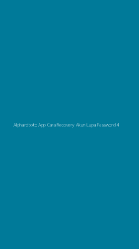 Tampilan Antarmuka Aplikasi Alphardtoto App Cara Recovery Akun Lupa Password - 4