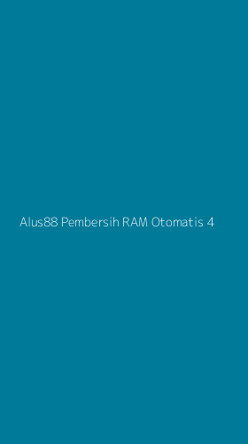Tampilan Antarmuka Aplikasi Alus88 Pembersih Ram Otomatis - 4