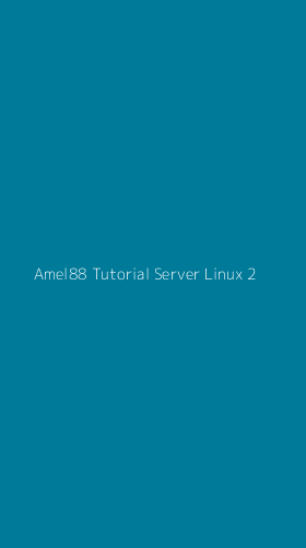 Tampilan Antarmuka Aplikasi Amel88 Tutorial Server Linux - 2