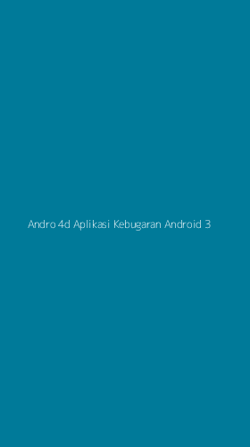 Tampilan Antarmuka Aplikasi Andro 4d Aplikasi Kebugaran Android - 3