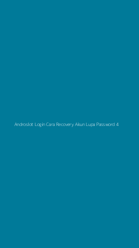 Tampilan Antarmuka Aplikasi Androslot Login Cara Recovery Akun Lupa Password - 4
