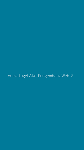 Tampilan Antarmuka Aplikasi Anekatogel Alat Pengembang Web - 2