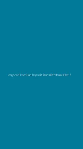 Tampilan Antarmuka Aplikasi Angsa4d Panduan Deposit Dan Withdraw Kilat - 3