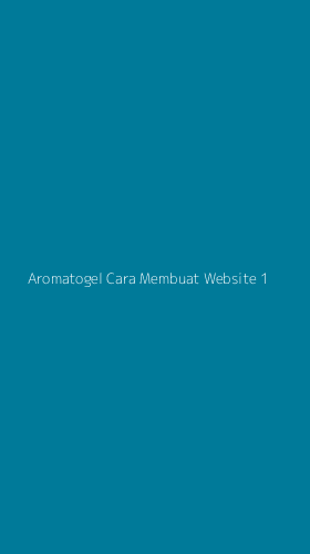 Tampilan Antarmuka Aplikasi Aromatogel Cara Membuat Website - 1