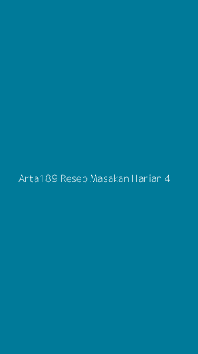 Tampilan Antarmuka Aplikasi Arta189 Resep Masakan Harian - 4