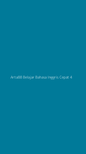 Tampilan Antarmuka Aplikasi Arta88 Belajar Bahasa Inggris Cepat - 4