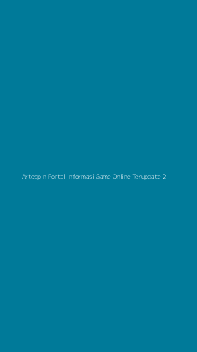 Tampilan Antarmuka Aplikasi Artospin Portal Informasi Game Online Terupdate - 2