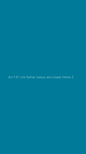Tampilan Antarmuka Aplikasi As1131 Link Daftar Semua Jenis Game Online - 3