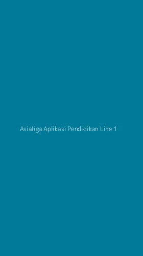 Tampilan Antarmuka Aplikasi Asialiga Aplikasi Pendidikan Lite - 1