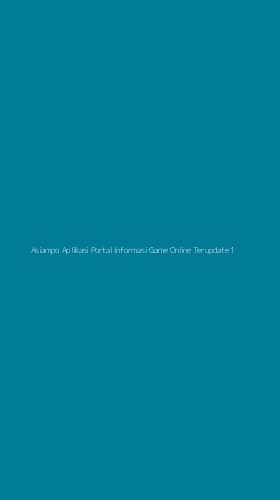 Tampilan Antarmuka Aplikasi Asiampo Aplikasi Portal Informasi Game Online Terupdate - 1