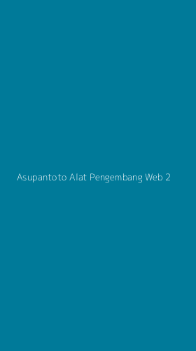 Tampilan Antarmuka Aplikasi Asupantoto Alat Pengembang Web - 2
