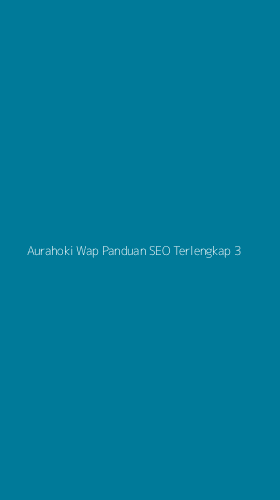 Tampilan Antarmuka Aplikasi Aurahoki Wap Panduan Seo Terlengkap - 3
