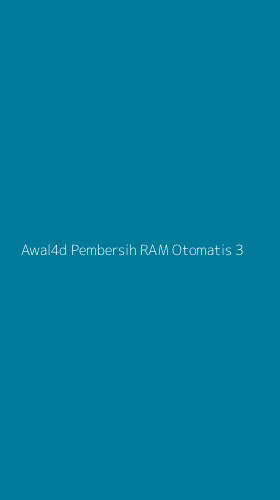 Tampilan Antarmuka Aplikasi Awal4d Pembersih Ram Otomatis - 3