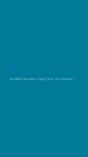 Tampilan Antarmuka Aplikasi Ayo888 Cara Main Togel Colok Jitu Pemula - 1