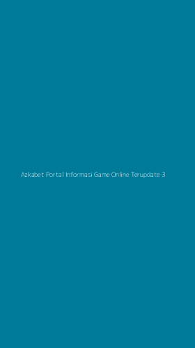 Tampilan Antarmuka Aplikasi Azkabet Portal Informasi Game Online Terupdate - 3