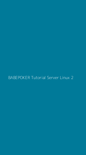 Tampilan Antarmuka Aplikasi Babepoker Tutorial Server Linux - 2