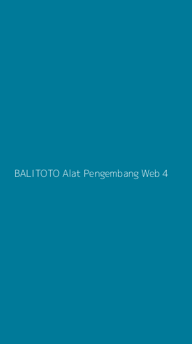Tampilan Antarmuka Aplikasi Balitoto Alat Pengembang Web - 4