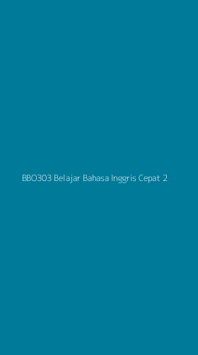 Tampilan Antarmuka Aplikasi Bbo303 Belajar Bahasa Inggris Cepat - 2