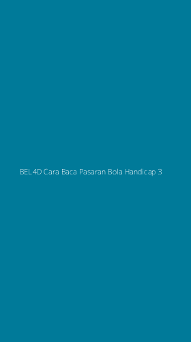 Tampilan Antarmuka Aplikasi Bel4d Cara Baca Pasaran Bola Handicap - 3