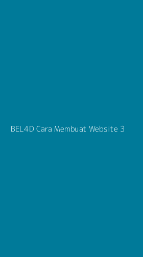 Tampilan Antarmuka Aplikasi Bel4d Cara Membuat Website - 3