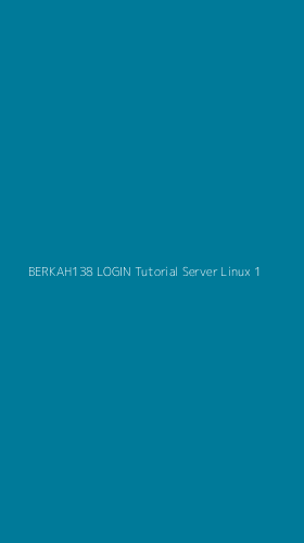 Tampilan Antarmuka Aplikasi Berkah138 Login Tutorial Server Linux - 1
