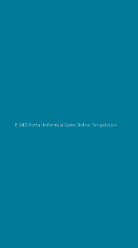 Tampilan Antarmuka Aplikasi Big4d Portal Informasi Game Online Terupdate - 4