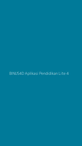 Tampilan Antarmuka Aplikasi Binus4d Aplikasi Pendidikan Lite - 4