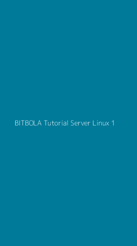 Tampilan Antarmuka Aplikasi Bitbola Tutorial Server Linux - 1