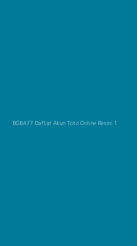 Tampilan Antarmuka Aplikasi Boba77 Daftar Akun Toto Online Resmi - 1