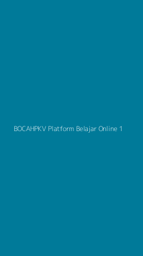 Tampilan Antarmuka Aplikasi Bocahpkv Platform Belajar Online - 1