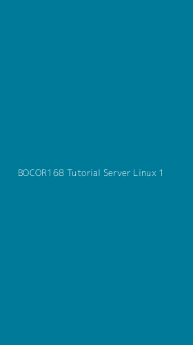Tampilan Antarmuka Aplikasi Bocor168 Tutorial Server Linux - 1