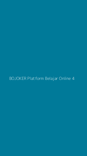 Tampilan Antarmuka Aplikasi Bojoker Platform Belajar Online - 4