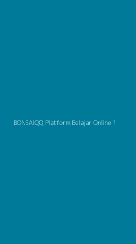 Tampilan Antarmuka Aplikasi Bonsaiqq Platform Belajar Online - 1