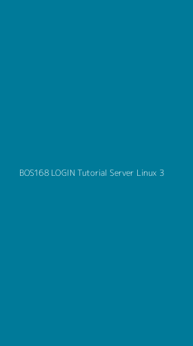 Tampilan Antarmuka Aplikasi Bos168 Login Tutorial Server Linux - 3