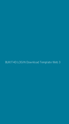 Tampilan Antarmuka Aplikasi Bukit4d Login Download Template Web - 3