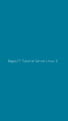 Tampilan Antarmuka Aplikasi Bagus77 Tutorial Server Linux - 3