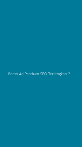 Tampilan Antarmuka Aplikasi Baron 4d Panduan Seo Terlengkap - 3