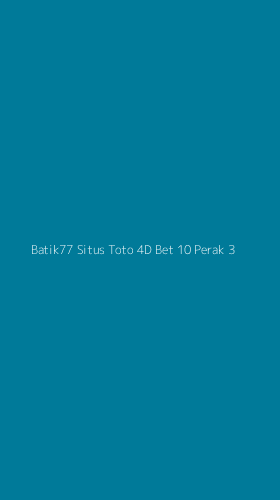 Tampilan Antarmuka Aplikasi Batik77 Situs Toto 4d Bet 10 Perak - 3