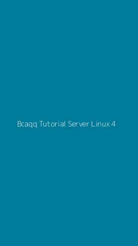 Tampilan Antarmuka Aplikasi Bcaqq Tutorial Server Linux - 4