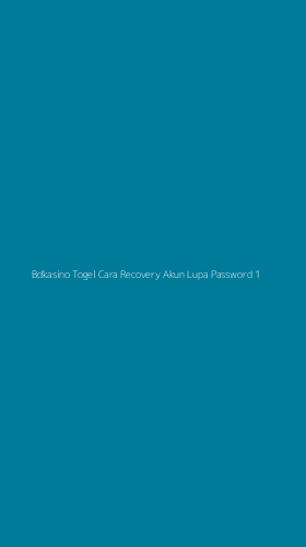 Tampilan Antarmuka Aplikasi Bdkasino Togel Cara Recovery Akun Lupa Password - 1