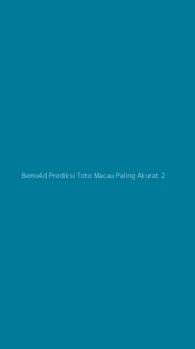 Tampilan Antarmuka Aplikasi Bemo4d Prediksi Toto Macau Paling Akurat - 2