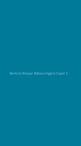 Tampilan Antarmuka Aplikasi Bentoto Belajar Bahasa Inggris Cepat - 3