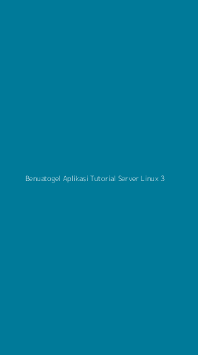Tampilan Antarmuka Aplikasi Benuatogel Aplikasi Tutorial Server Linux - 3