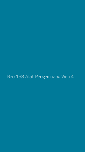 Tampilan Antarmuka Aplikasi Beo 138 Alat Pengembang Web - 4