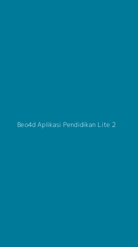 Tampilan Antarmuka Aplikasi Beo4d Aplikasi Pendidikan Lite - 2
