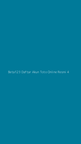 Tampilan Antarmuka Aplikasi Beta123 Daftar Akun Toto Online Resmi - 4