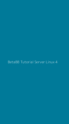 Tampilan Antarmuka Aplikasi Beta88 Tutorial Server Linux - 4
