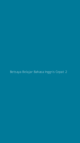 Tampilan Antarmuka Aplikasi Betsaya Belajar Bahasa Inggris Cepat - 2